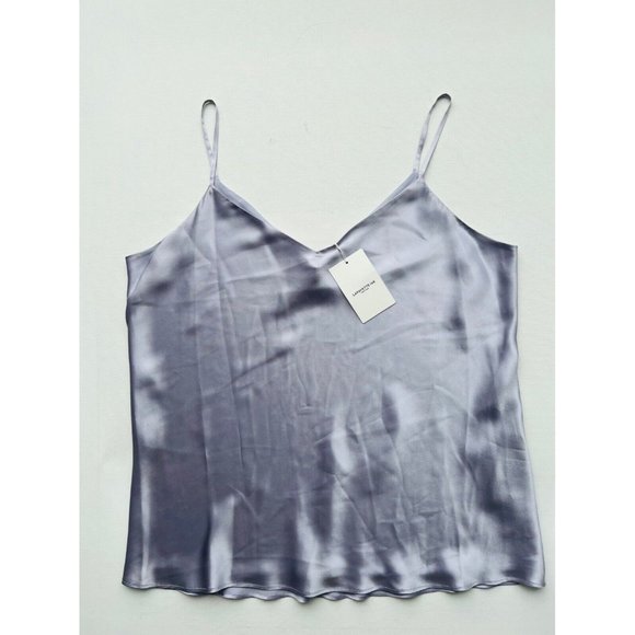 Lafayette 148 Eva Bias Silk Tank Aster - Picture 3 of 4